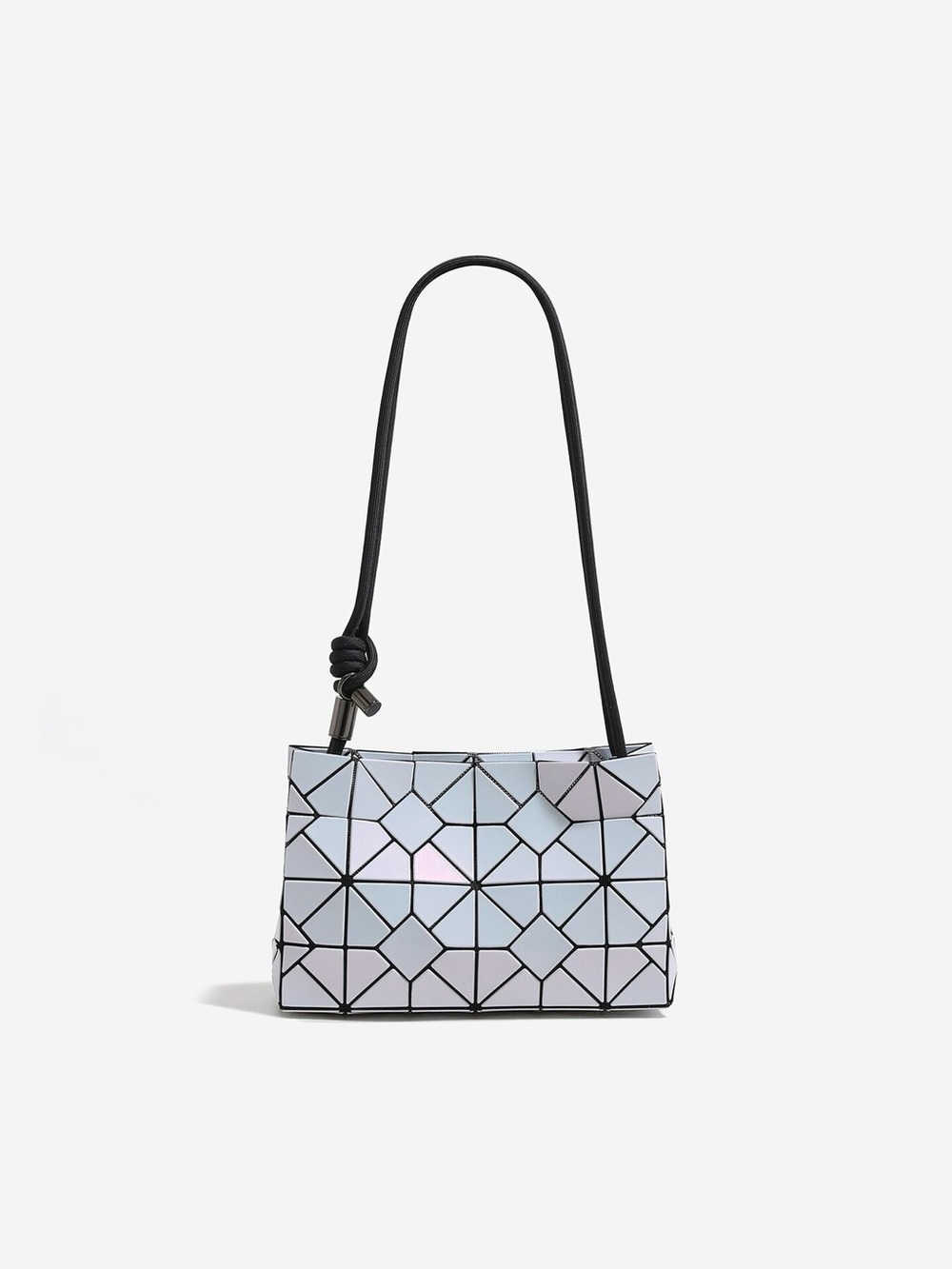 Geometric Prism Iridescent Shoulder Bag
